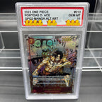 DIY OPCG Rating Card Collection Card 2023 ONE MONKEY D. LUFFY OPO5-MANGA ALT.ART Copy 10Points Rating Card Anime Game Gift