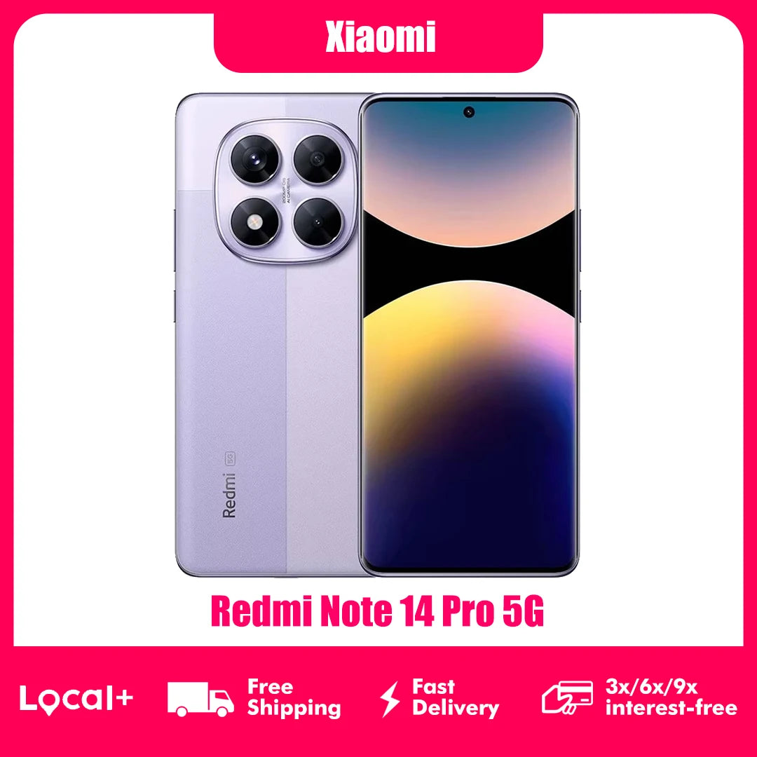Xiaomi Redmi Note 14 Pro 5G NFC smartphone MediaTek dimension 7300-Ultra AMOLED screen 6,67 1,5 K 120 Hz 5110 mAh 200 MP camera Main image