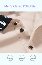 Summer men's POLO shirt fashionable ice silk quick drying short sleeved T-shirt solid color loose fitting business collar top