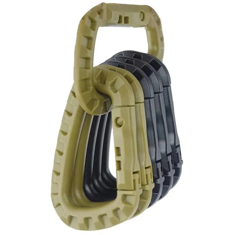 1/2/3/4/6pcs Tactical Carabiner Carabina Karabiner Clip Plastic Cadet Hiking Camping