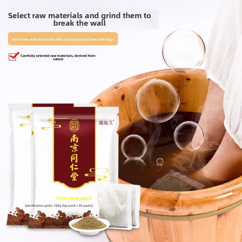 Mugwort Foot Soak Collection | Home Use6g*30bag Foot Bath Pack/Powder/Medicated Bag - Natural Herbal Formula for Daily Foot Care Main image