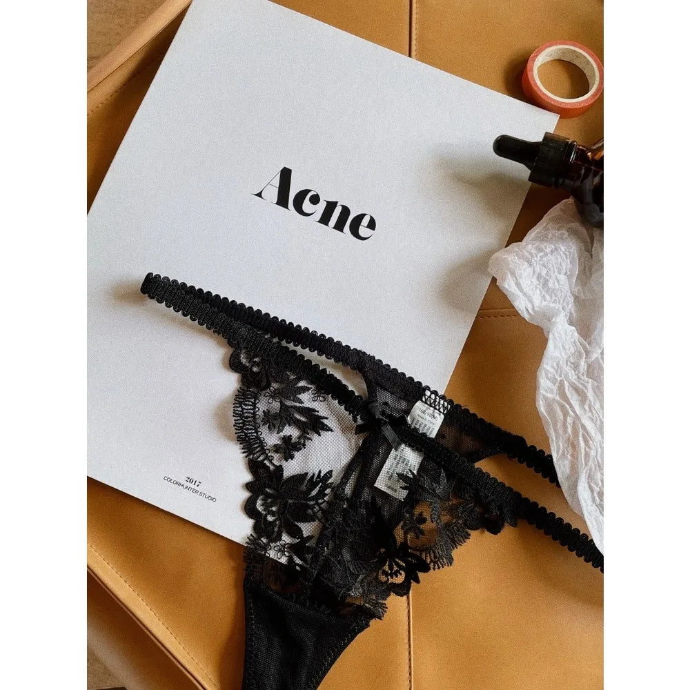 Hot Sale French Sexy Lingerie Set for Women Ultra Thin See Through Bra Panty Set Embroidery Lace Shaping Camisole Underwear Set Secondary image