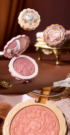 Flower Knows The Sweetie Bear Collection Satin embossed blush Lasting Matte Puffing Natural Brightening Facial Cosmetics 5g