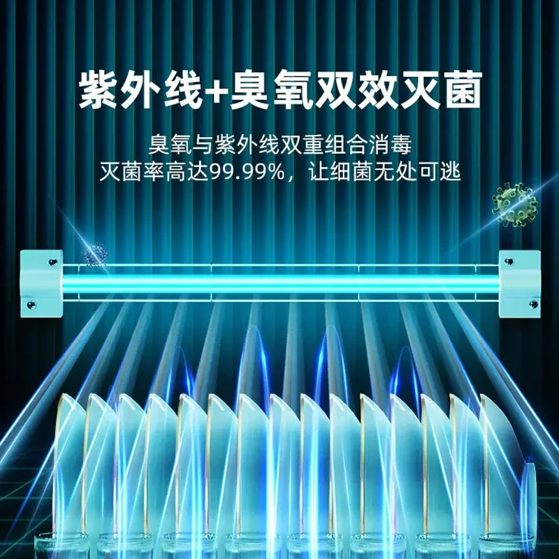 Disinfection cabinet Household small kitchen Stainless steel ultraviolet tableware High temperature drying disinfection cupboard