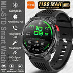 2026 New T-Rex 3 Ultra 1100mAh Smart Watch 5ATM Waterproof Outdoor Sports GPS Track Heart Rate Compass Bluetooth Call Smartwatch