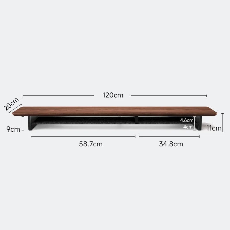 Z1 Monitor Height Increasing Rack Office Luxury Desk Setup E-sports Room Monitor Bracket Wooden Screen Stand with Compartments