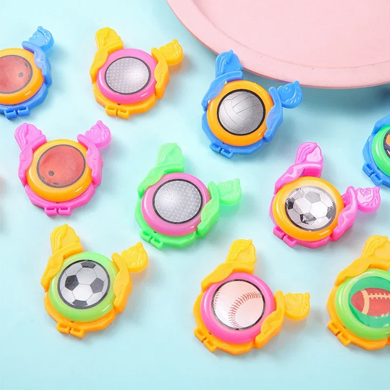 5/10pcs Mini Flying Saucer Handheld UFO Catapult Toy for Kids Birthday Party Favor Treat Guest Gifts School Board Game
