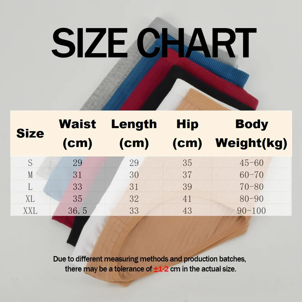 Soft High Waist Cotton Panties Underwear For Women Breathable Plus Size Woman Briefs Female Lingerie Underpants Panty Striped Secondary image