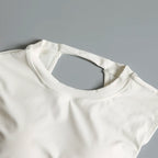 Sexy Backless Sports Vest Women Fixed Chest Pad Tight Quick-Drying Slim Fit Yoga Top Breathable Fitness Shirt