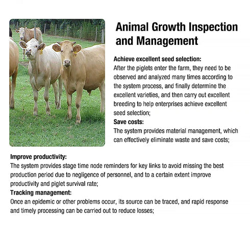 Handheld 125khz-134.2khz RFID Animal Ear Tag Reader Android PDAs Scanner for Cattle/goat Dairy Farm Livestock Data Management