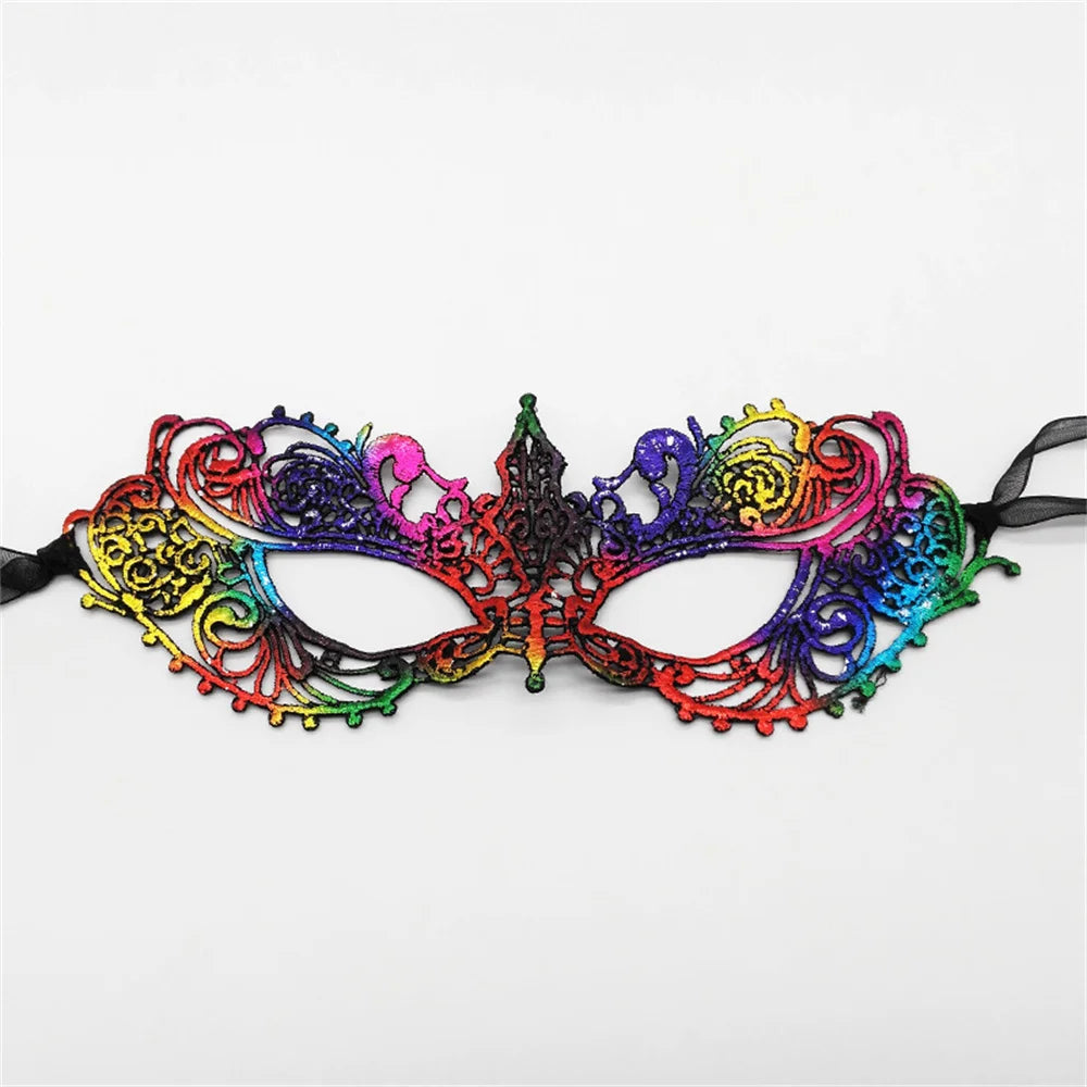 New Women Hollow Lace Face Mask Masquerade Sexy Cosplay Prom Party Props Costume Mask Nightclub Halloween Black Eye Mask