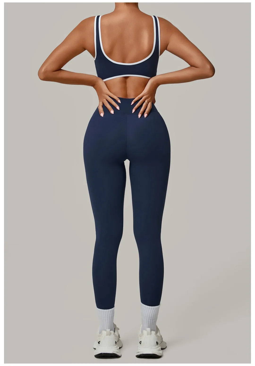 2PCS Women's Yoga Set High Waist Peach Hip Removable Padding Sports Bra Pants Fitness Suit Running Workout Gym Leggings Yoga Set