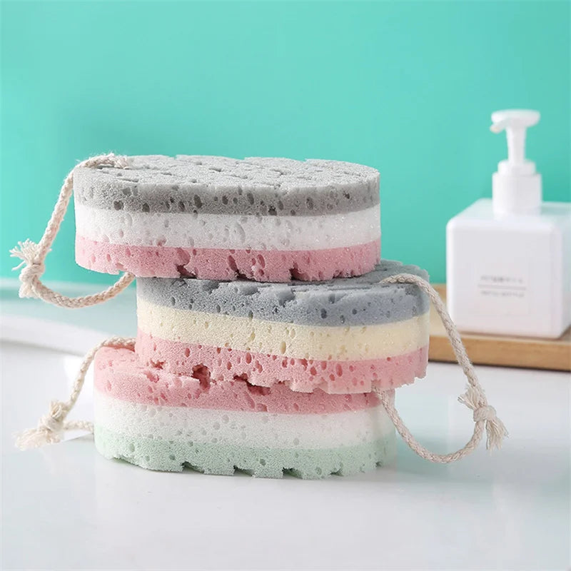 1-5PCS Soft Shower Sponge Ball Gentle Exfoliator Massage Cleansing Brush For Daily Body Skin Care And Bathing Use Main image