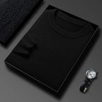2025 New Men's Casual Sweater Round Neck Long Sleeve Knitted Sweater Diamond Pattern Fashion Versatile Top 2029