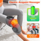 3 Vibrations 5 Levels Hot Compress Shoulder Elbow Massage Knee Support Brace, Electric Heating Knee Protection Belt