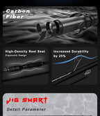 MIFINE JIG SMART SPIN Spinning Rod, Bass Fishing Rods, Lure Weight 4-18g/10-38g Saltwater Freshwater 2.29M