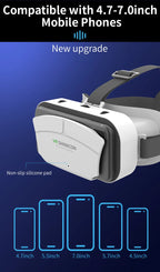 Shinecon Viar Virtual Reality VR Glasses Headset 3D Device Helmet Goggles Lenses For Smartphone Smart Phone Game Cell Mobile Set