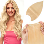 TESS Wire Hair Extensions Invisible Straight Wire Remy Human Hair Extensions with Transparent Line Clip In Hair Weft For Women