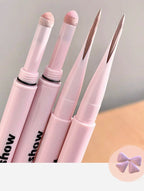 Double-end Lying Silkworm Eyeliner Pencil Diamond Glitter Matte Aegyosal Pen Brightening Cream Shadow Highligher Eye Makeup
