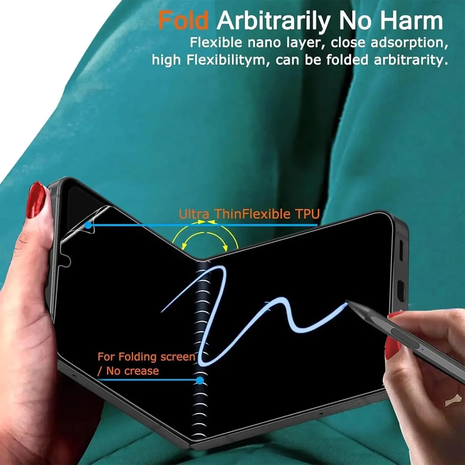 4in1 Privacy Screen Protector Inner & Outer Anti-Spy Hydrogel Films for Samsung Galaxy Z Flip 7 Flip7 Anti-peeping Protectors