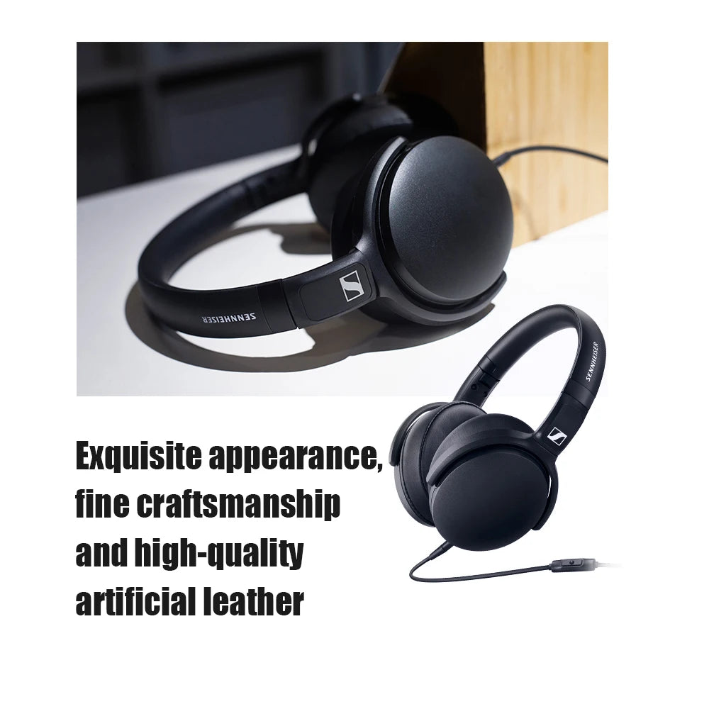 Sennheiser HD 400S Wired Headphones Over Ear HiFi Stereo Bass Noise Isolating Headset with Mic for Smartphone PC Laptop Music