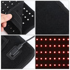 25x13.5cm 60 LEDs 660nm Red Light Infrared Belt 850nm Back Burn Fat Wrap Slimming Machine Waist Timing Pad For Muscle Skin Care