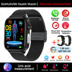 2025 New For XIAOM1 ECG+PPG Blood Fat Uric Acid Health Smartwatch Men Women Heart Rate Blood Pressure Bluetooth Call Smart Watch