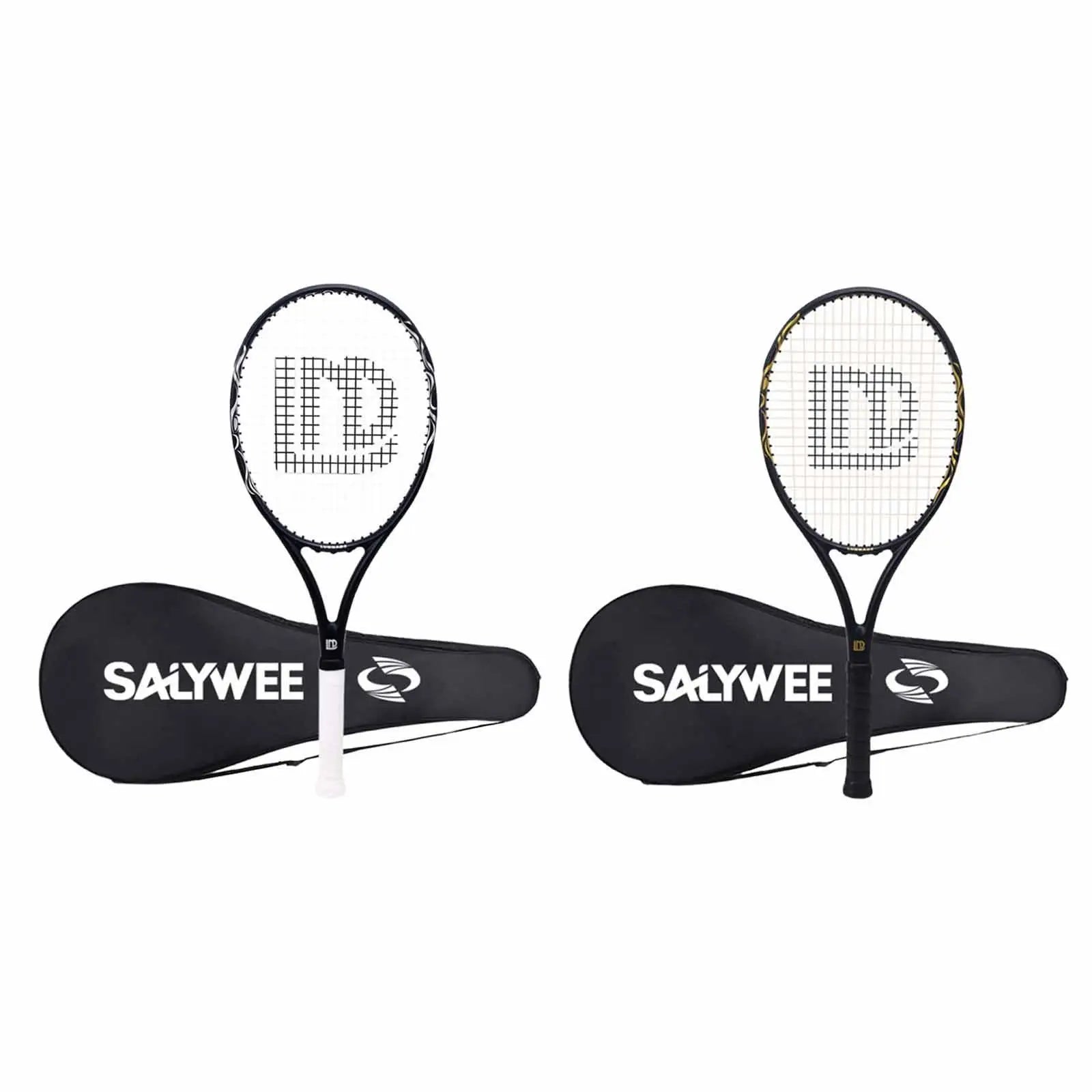 Tennis Racket for Adults Shockproof Professional Tennis Racquet with Carry Bag for Park Garden Backyard Beach Recreational