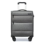 British Traveller Cargo Case 53.5x40x21cm Lightweight hand luggage 4 Rolls TSA Lock Soft Luggage fabric