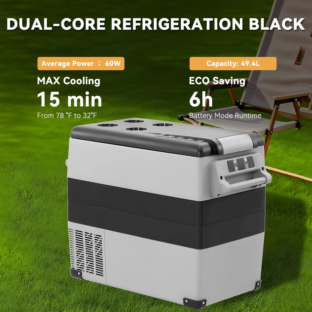 30L 35L 40L 45L 50L 55L Car Refrigerator DC 12V/24V Car Freezer Fridge -4℉~68℉ RV Portable Compressor Cooler Camping Travel