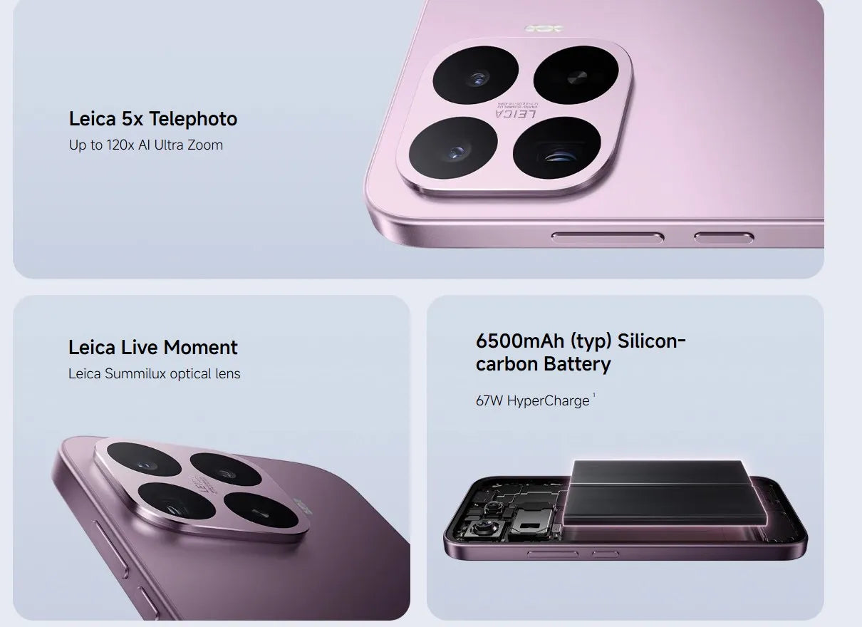 Global Version Xiaomi 17T Mobile Phones HDR10 6.59 'AMOLED Display 50MP Leica Summilux Lens 650OmAh Battery Xiaomi HyperAI Smartphone