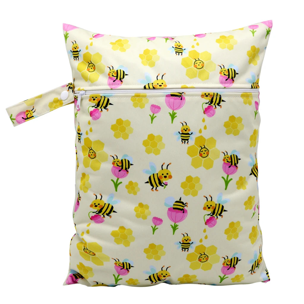 Waterproof Wet Bag Diper Bags Mummy Baby Maternity Packs Washable Zipper Diaper Caddy Organizer Dry Bag Travel Nappy Bag 30x40cm