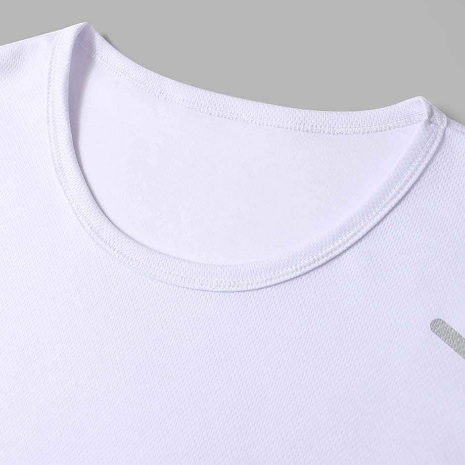 4/1 Pcs Men's Summer Multicolor Quick-drying Sports Short Sleeve Loose Breathable Fitness Running Badminton T Reflective Strip