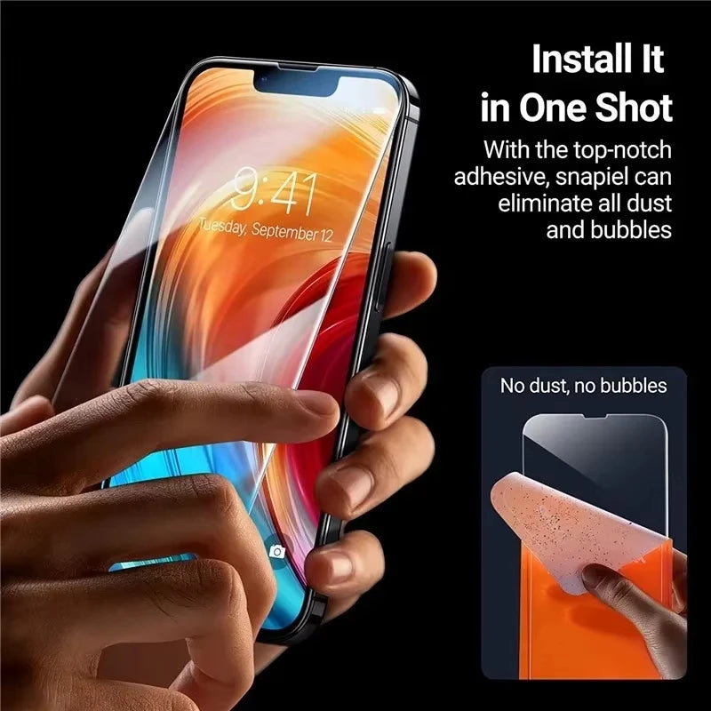 1-5Pcs Tempered Glass for iPhone 17 Air 16 15 14 13 12 11 Pro Max Screen Protectors for iPhone 7 8 6 16e X XS XR Protective Film