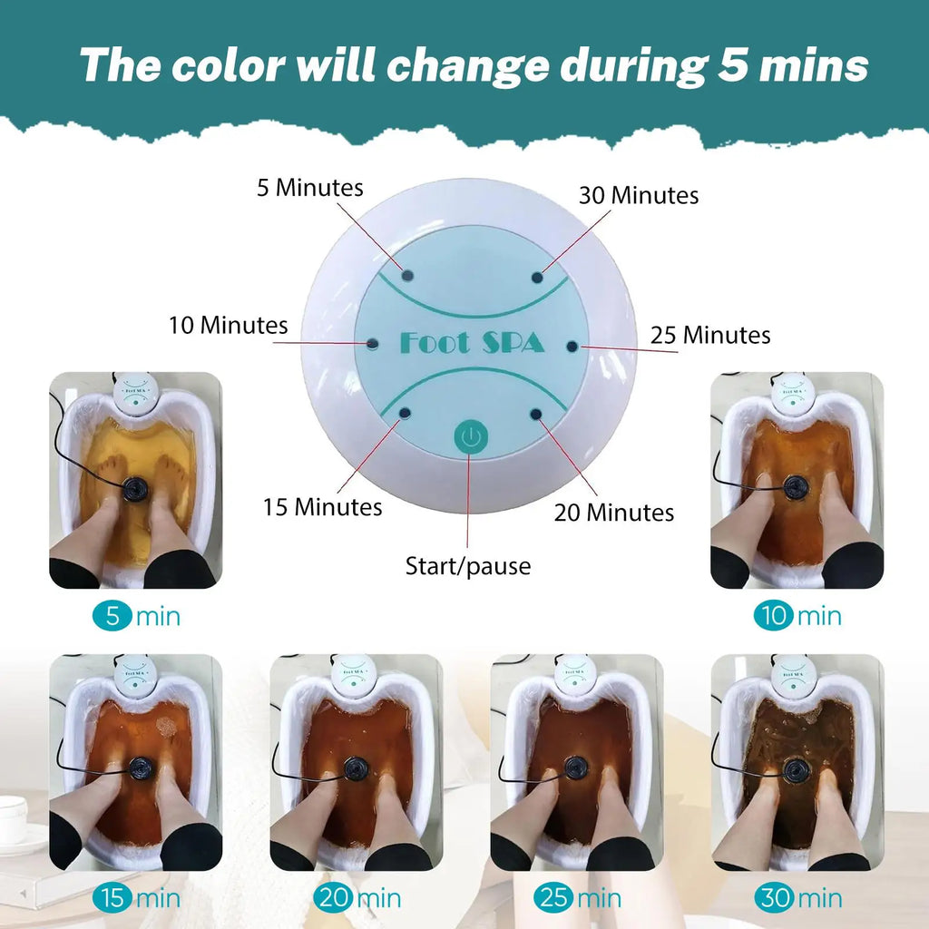 Detox Ionic Foot Spa Bath Machine Massage Foot Ionic Detoxification Relieves Fatigue Promote Good Health And Full For Vitality