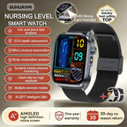 New Health Watch Uric Acid Blood Pressure Blood oxygen Body Analysis Body Fat SmartWatch ECG+PPG Bluetooth call Clock Women Men