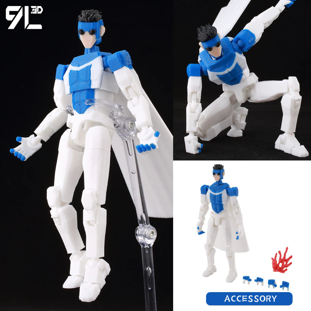 9L3D Printed Deadpool Wolverine Batman Spider-Man Venom Action Figures Dummy13 Lucky13 T13  Anime Model Toys Collectors Gifts
