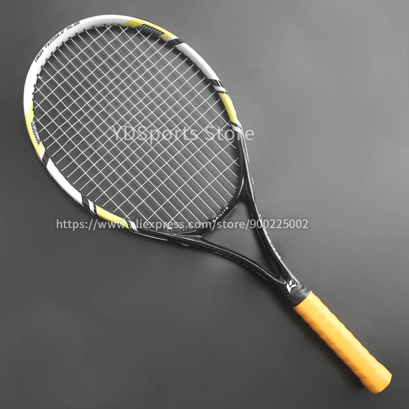 Professional Unisex Carbon Fiber Tennis Racket With Bag Training Paddle Rackets For Adult Men Women Ultra Light Racquet Main image