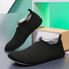 Black Water Shoes Unisex Quick Dry Non-Slip Aqua Shoes Breathable Beach Swimming Diving Wading Sneakers for Men Women Outdoor Sp