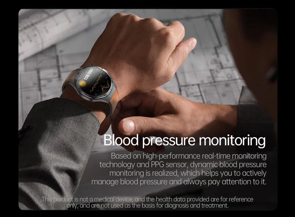 2026 New Nursing Grade ECG+PPG Smart Watch Health Analysis Blood pressure Lipids Uric acid Wireless HD Call Smartwatch Men Women
