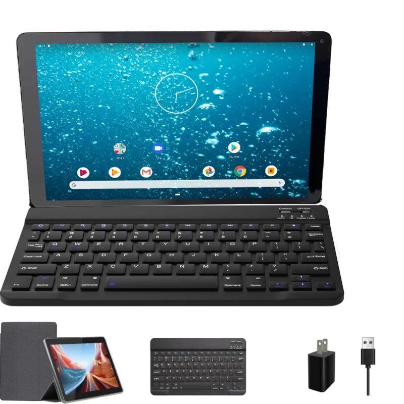 Android 8.0 Tablet PC A35 Processor 64 Bit Quad-Core 1.3GHz Dual Camera WIFI 10.1 Inch  1GB RAM 16GB ROM MW1528 with keyboard Main image