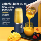 High-Speed Portable Juicer Cup, USB Rechargeable Blender with 6-Blade Head for Fresh Juice, Shakes & Travel