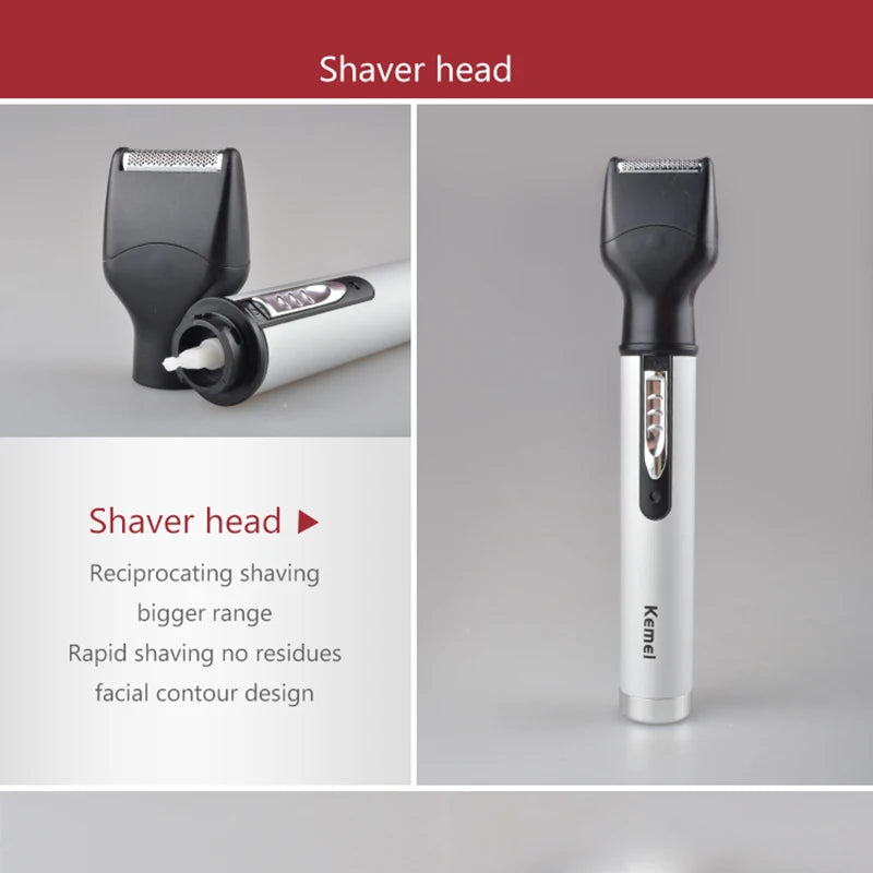 Kemei 4in1 grooming kit nose trimmer beard trimer for men electric eyebrow nose hair trimmer nose and ears machine rechargeable Secondary image