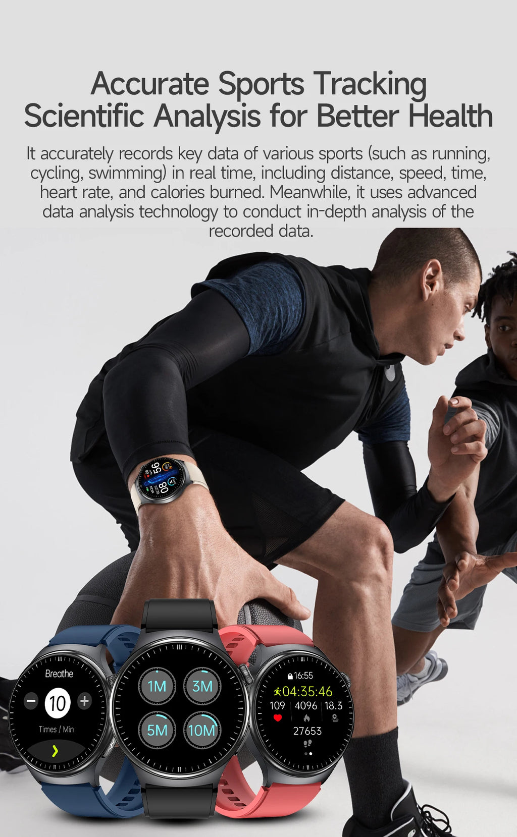 New Accurate ECG Smart Watch Blood Lipids Five Viscera Health Check Body Temperature BT Call Sports Smart Watches For Men 2026
