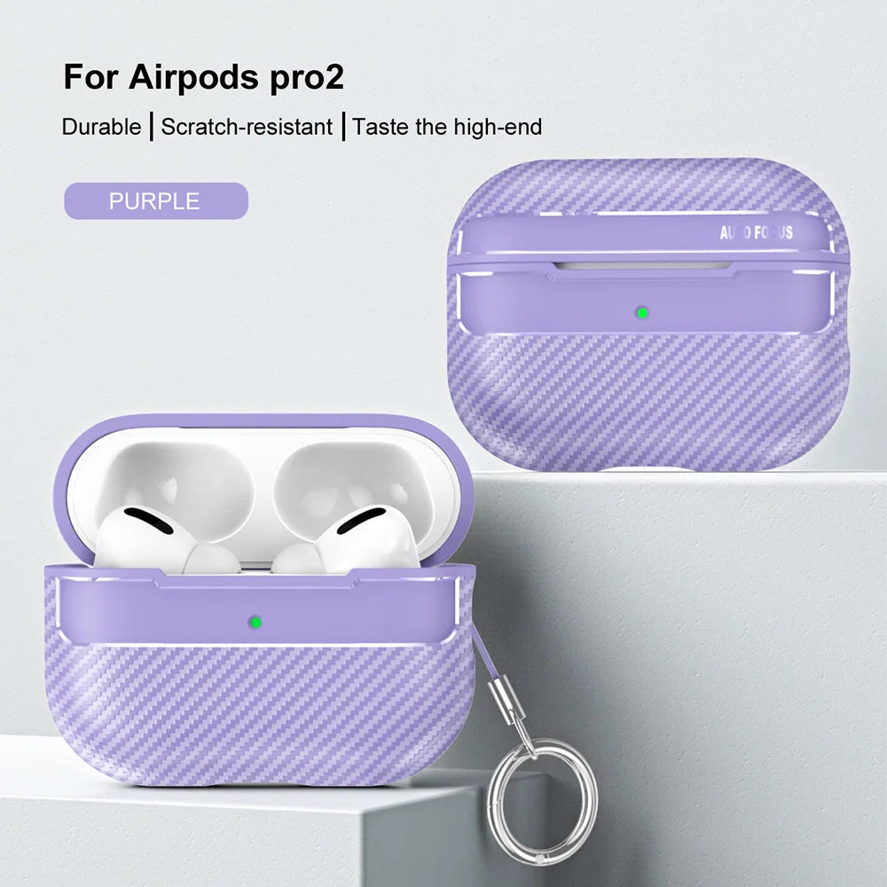 Carbon Fiber Case For AirPods Pro 2023 Wireless Earphone Case For AirPods Pro 2 3 1 Protective Cover For Air Pods Pro 2nd 3rd