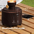 Retro Lamp Style Wireless Bluetooth Speaker with Portable FM Radio and USB Port Bluetooth 5.3 Suitable for Camping Home Decor