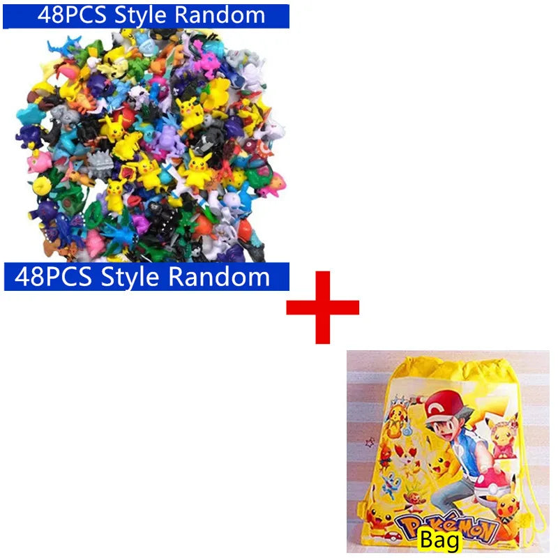 144 Style Anime  Action Figure Model Pokemon Figure Toys Ornamental Decoration Collect Toys For Children's Christmas Gift