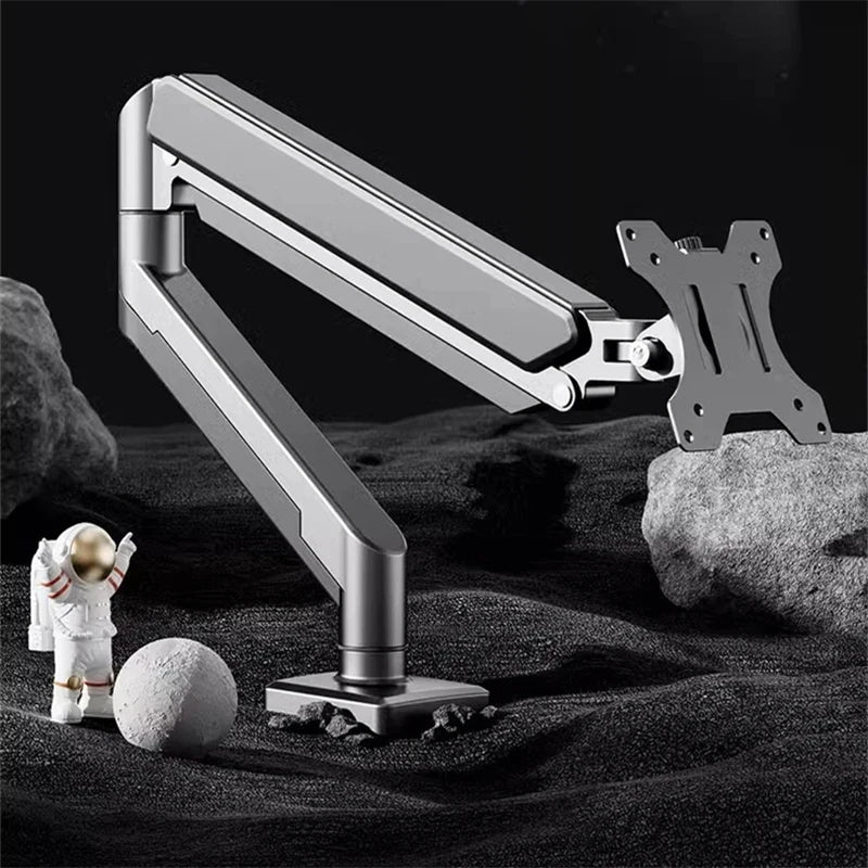 Single Monitor Mount Stand Up to 32 Inch 19.8lbs Universal VESA Desk Bracket Height Adjustable Computer Screen Holder Main image