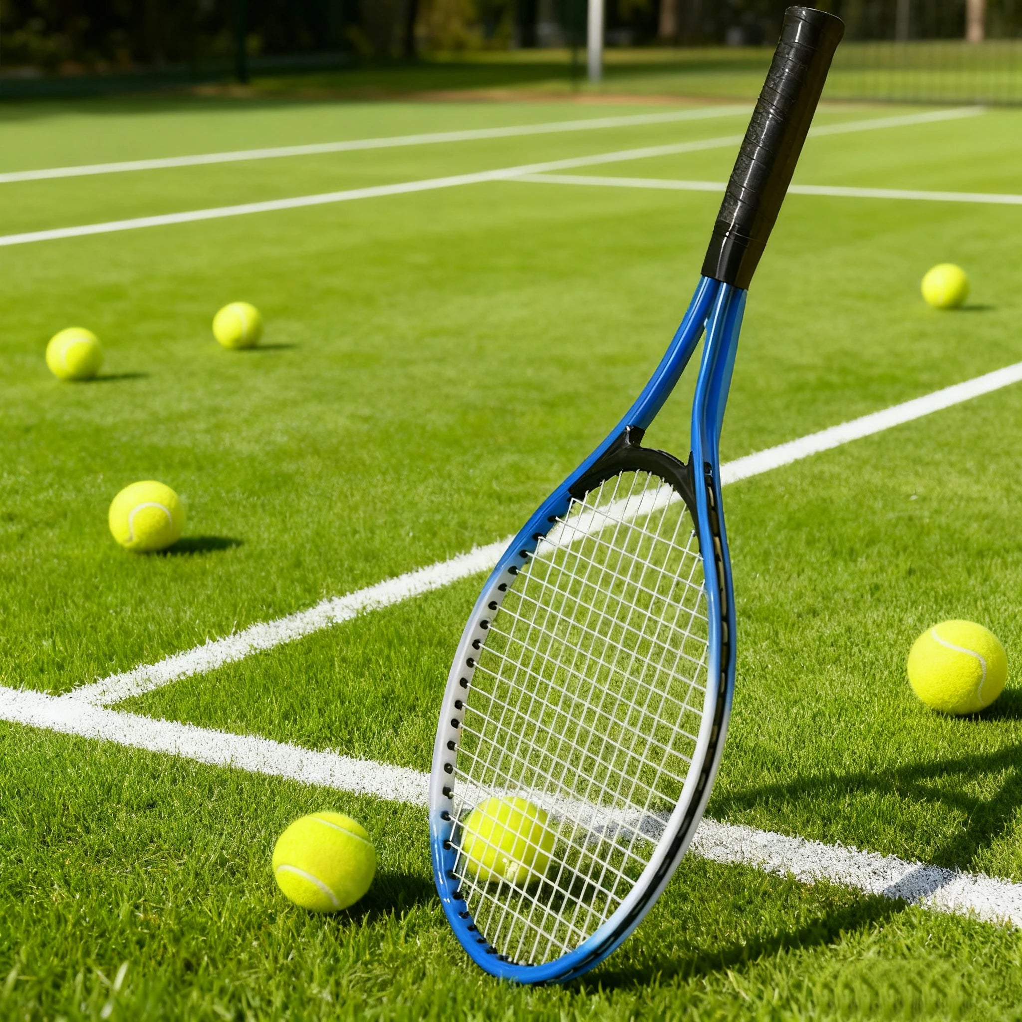 Red Blue Child Tennis Racket Training Professional Tennis Racquet Parent Child Interactive Shockproof Beginner Racquet Unisex