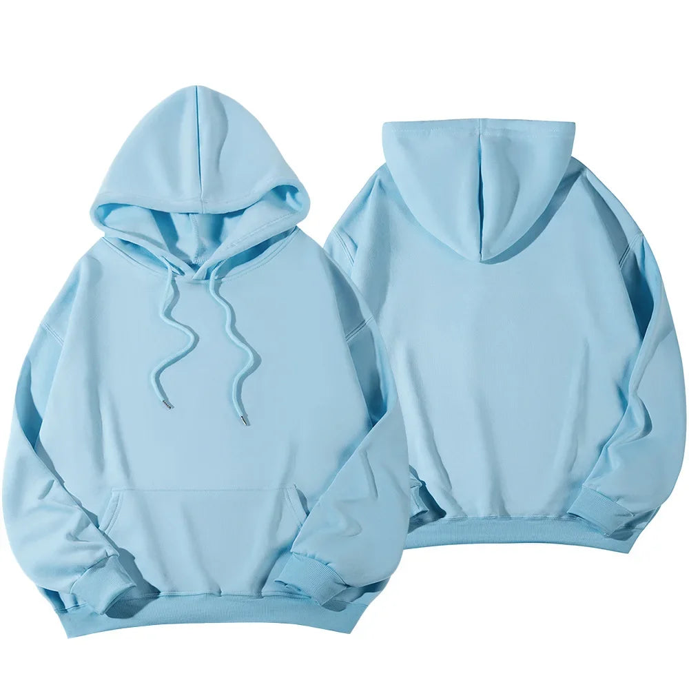Women's Hoodies Pullover Spring Autumn Casual Hoodie 2026 Sweatshirts Solid Color Hoodies Oversize Black Sweatshirt Women Top